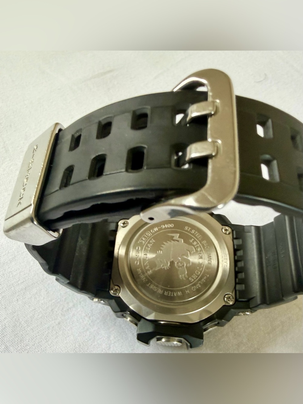Casio Black Digital G-Shock Multi-Band 6 Watch with Red Accent - Picture 2 of 5